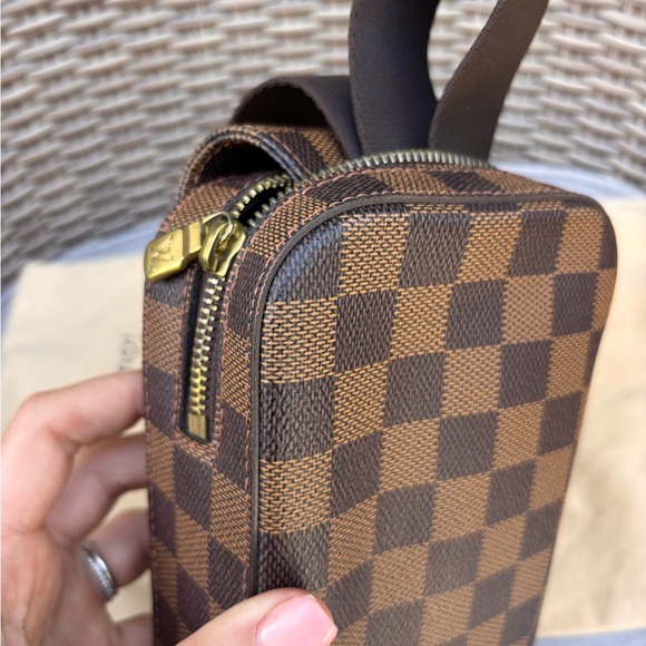 Authentic Louis Vuitton geronimos damier ebene mini bum bag travel crossbody - Picture 12 of 16